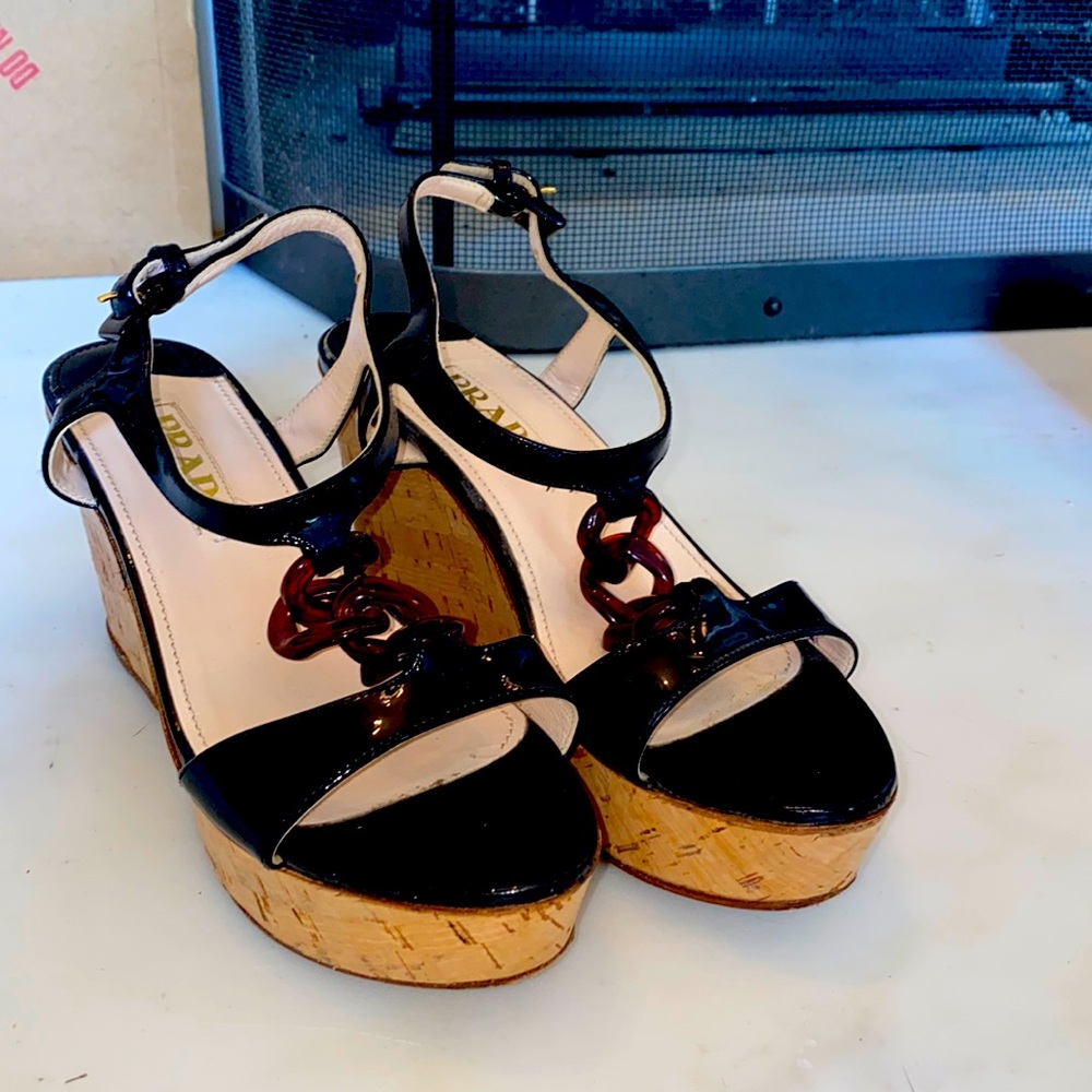Prada wedges